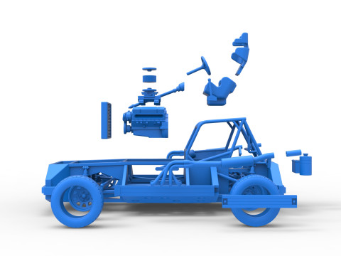 New Zealand Superstock car Base Version 3 Scale 1 to 25 3D प्रिंट मॉडल