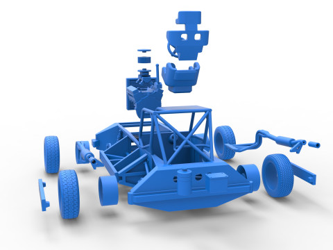 New Zealand Superstock car Base Version 3 Scale 1 to 25 3D प्रिंट मॉडल