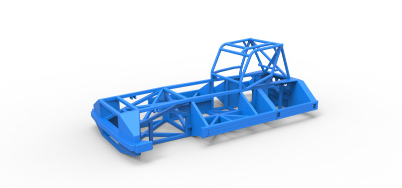Frame of New Zealand Superstock car Version 3 Scale 1 to 25 Modello di stampa 3D .c4d .max .obj .3ds .fbx .stl .blend 