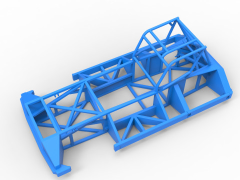 Frame of New Zealand Superstock car Version 3 Scale 1 to 25 Modello di stampa 3D