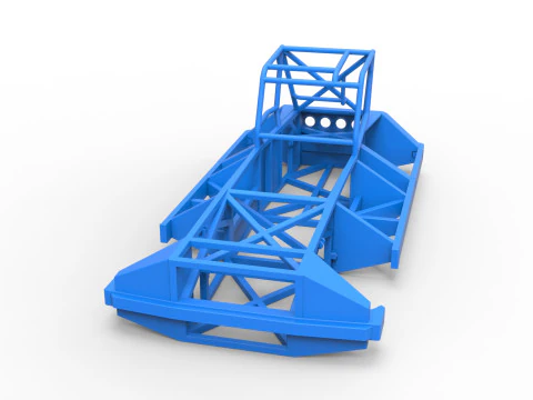 Frame of New Zealand Superstock car Version 3 Scale 1 to 25 3D Print Model