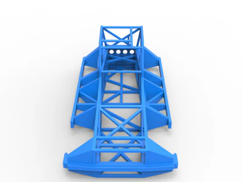 Frame of New Zealand Superstock car Version 3 Scale 1 to 25 3D Print Model