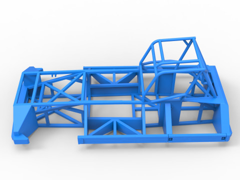 Frame of New Zealand Superstock car Version 3 Scale 1 to 25 Modello di stampa 3D