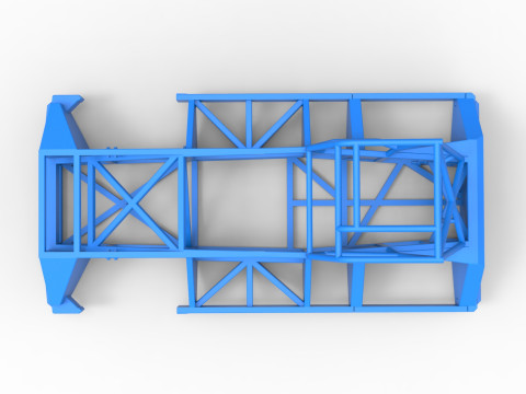 Frame of New Zealand Superstock car Version 3 Scale 1 to 25 Modello di stampa 3D