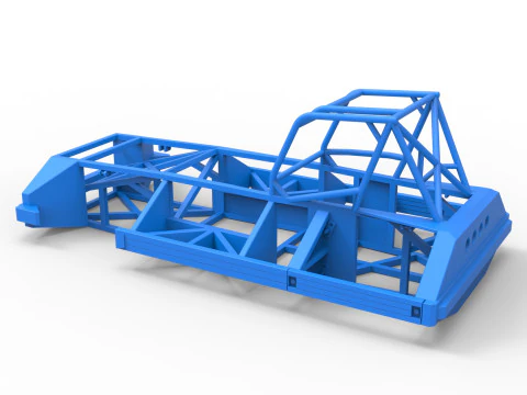 Frame of New Zealand Superstock car Version 3 Scale 1 to 25 3D Print Model