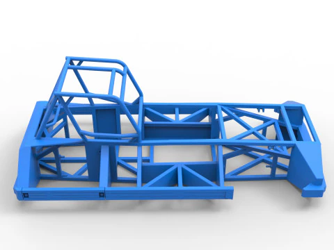 Frame of New Zealand Superstock car Version 3 Scale 1 to 25 3D Print Model