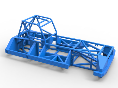 Frame of New Zealand Superstock car Version 3 Scale 1 to 25 Modello di stampa 3D
