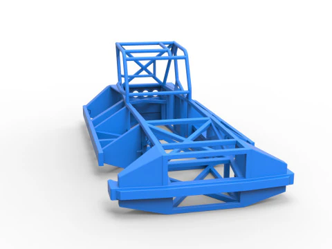 Frame of New Zealand Superstock car Version 3 Scale 1 to 25 3D Print Model