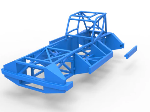 Frame of New Zealand Superstock car Version 3 Scale 1 to 25 3D Print Model