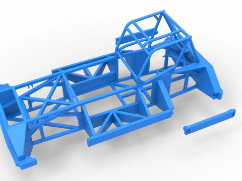 Frame of New Zealand Superstock car Version 3 Scale 1 to 25 3D Print Model