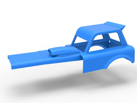 Shell of New Zealand Superstock car Version 2 Scale 1 to 25 Model do druku 3D