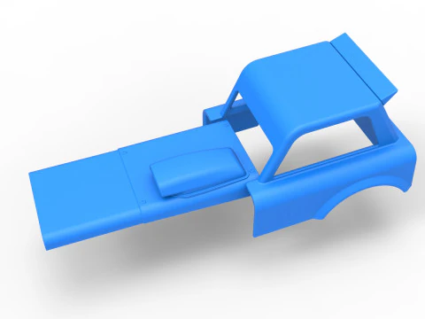 Shell of New Zealand Superstock car Version 2 Scale 1 to 25 3D Print Model