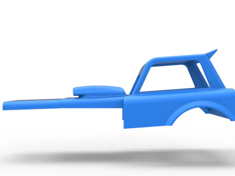 Shell of New Zealand Superstock car Version 2 Scale 1 to 25 3D Print Model