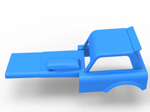 Shell of New Zealand Superstock car Version 2 Scale 1 to 25 3D Print Model