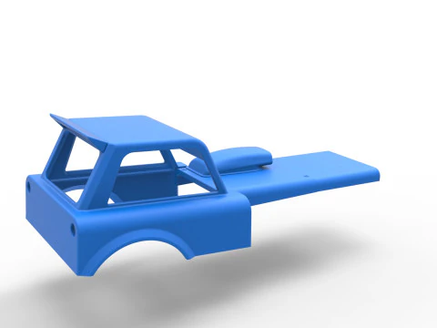 Shell of New Zealand Superstock car Version 2 Scale 1 to 25 3D Print Model