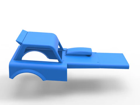 Shell of New Zealand Superstock car Version 2 Scale 1 to 25 3D Print Model