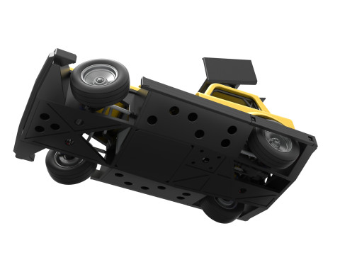New Zealand Superstock car while turning Version 3 Scale 1 to 25 Model Cetak 3D