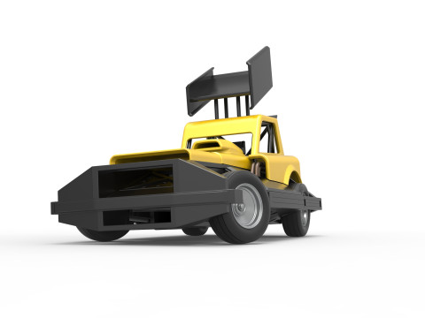 New Zealand Superstock car while turning Version 3 Scale 1 to 25 Model Cetak 3D