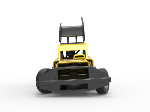 New Zealand Superstock car while turning Version 3 Scale 1 to 25 Model Cetak 3D
