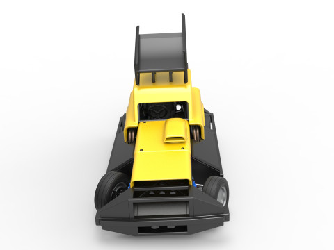 New Zealand Superstock car while turning Version 3 Scale 1 to 25 Model Cetak 3D