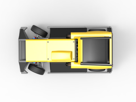 New Zealand Superstock car while turning Version 3 Scale 1 to 25 Model Cetak 3D