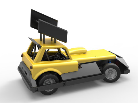 New Zealand Superstock car while turning Version 3 Scale 1 to 25 Model Cetak 3D