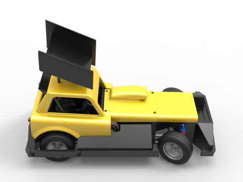 New Zealand Superstock car while turning Version 3 Scale 1 to 25 Model Cetak 3D