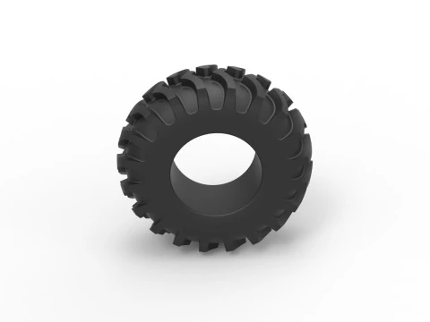 Tractor tire 30 Scale 1 to 25 3D Print Model