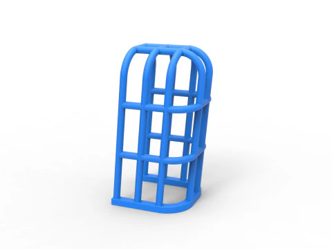 견인 트랙터 버전 1 스케일 1 ~ 25의 롤 케이지 3D 프린트 모델