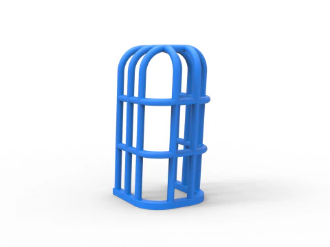 견인 트랙터 버전 1 스케일 1 ~ 25의 롤 케이지 3D 프린트 모델