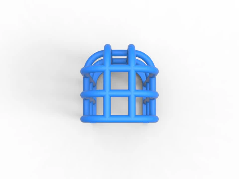 견인 트랙터 버전 1 스케일 1 ~ 25의 롤 케이지 3D 프린트 모델