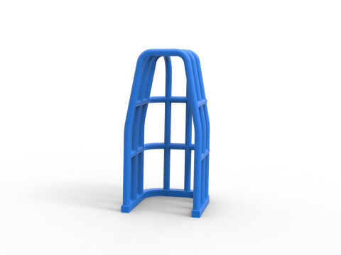 Roll Cage of Pulling Tractor Version 2 Scale 1 to 25 3D Print Model