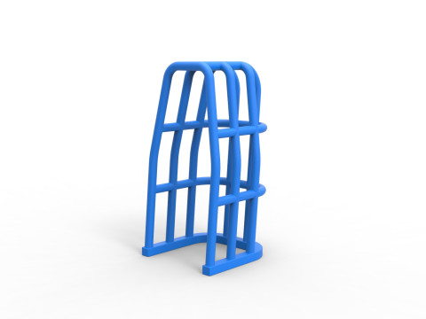 Roll Cage of Pulling Tractor Version 2 Scale 1 to 25 3D Print Model