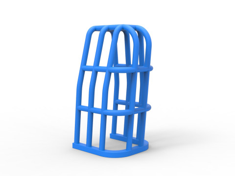 Roll Cage of Pulling Tractor Version 2 Scale 1 to 25 3D Print Model