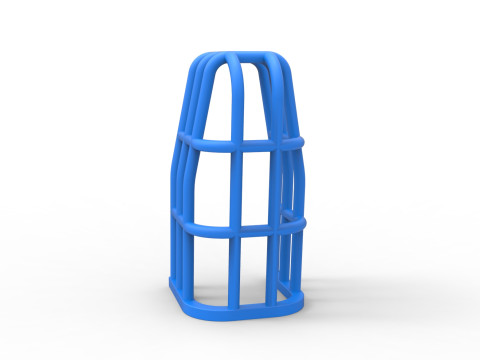 Roll Cage of Pulling Tractor Version 2 Scale 1 to 25 3D Print Model