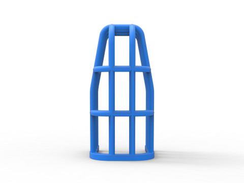 Roll Cage of Pulling Tractor Version 2 Scale 1 to 25 3D Print Model