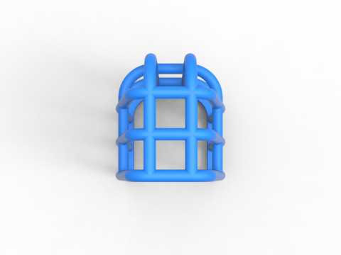 Roll Cage of Pulling Tractor Version 2 Scale 1 to 25 3D Print Model