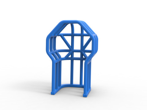 Roll Cage of Pulling Tractor Version 3 Scale 1 to 25 3Dプリントモデル