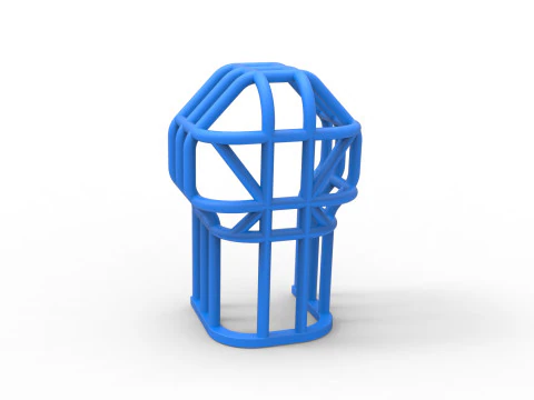 Roll Cage of Pulling Tractor Version 3 Scale 1 to 25 3D Print Model