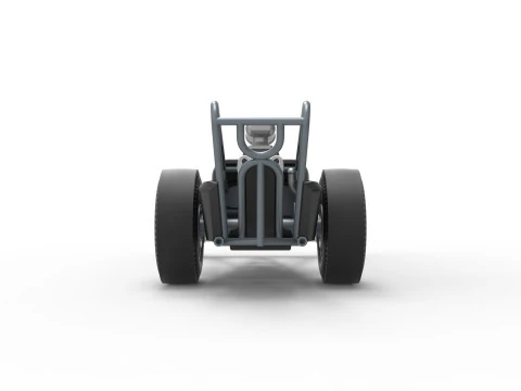 Front engine old school dragster with V8 Version 3 Scale 1 to 25 3D Print Model