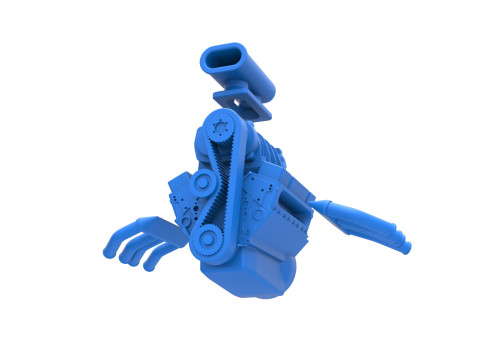 Engine V8 for vintage dragster Version 5 Scale 1 to 25 3D Baskı Modeli