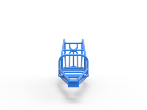 Frame of old school Front engine dragster Version 2 Scale 1 to 25 Modèles 3D en vedette