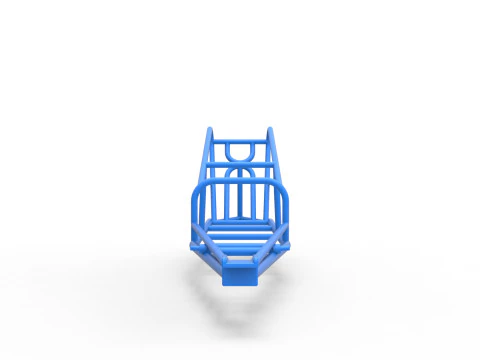 Frame of old school Front engine dragster Version 2 Scale 1 to 25 3D Print Model