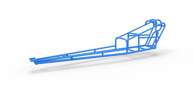 Frame of old school Front engine dragster Version 3 Scale 1 to 25 3D Print Model .c4d .max .obj .3ds .fbx .stl .blend