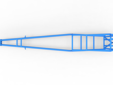 Frame of old school Front engine dragster Version 3 Scale 1 to 25 3D प्रिंट मॉडल