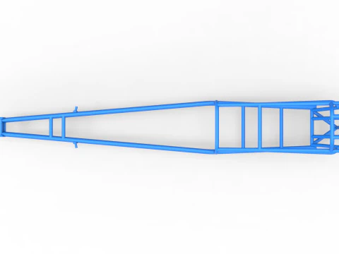 Frame of old school Front engine dragster Version 3 Scale 1 to 25 3D Print Model