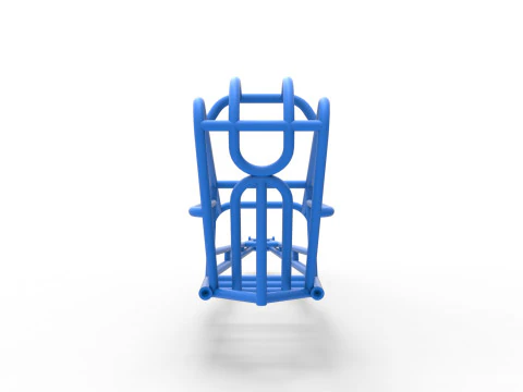 Frame of old school Front engine dragster Version 3 Scale 1 to 25 3D Print Model