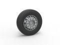 Front wheel of racing semi truck Version 1 Scale 1 to 25 3Dプリントモデル