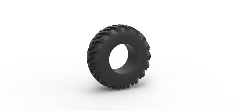 Tractor tire 31 Scale 1 to 25 3D Print Model .c4d .max .obj .3ds .fbx .stl .blend 