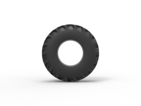 Tractor tire 31 Scale 1 to 25 3D Print Model